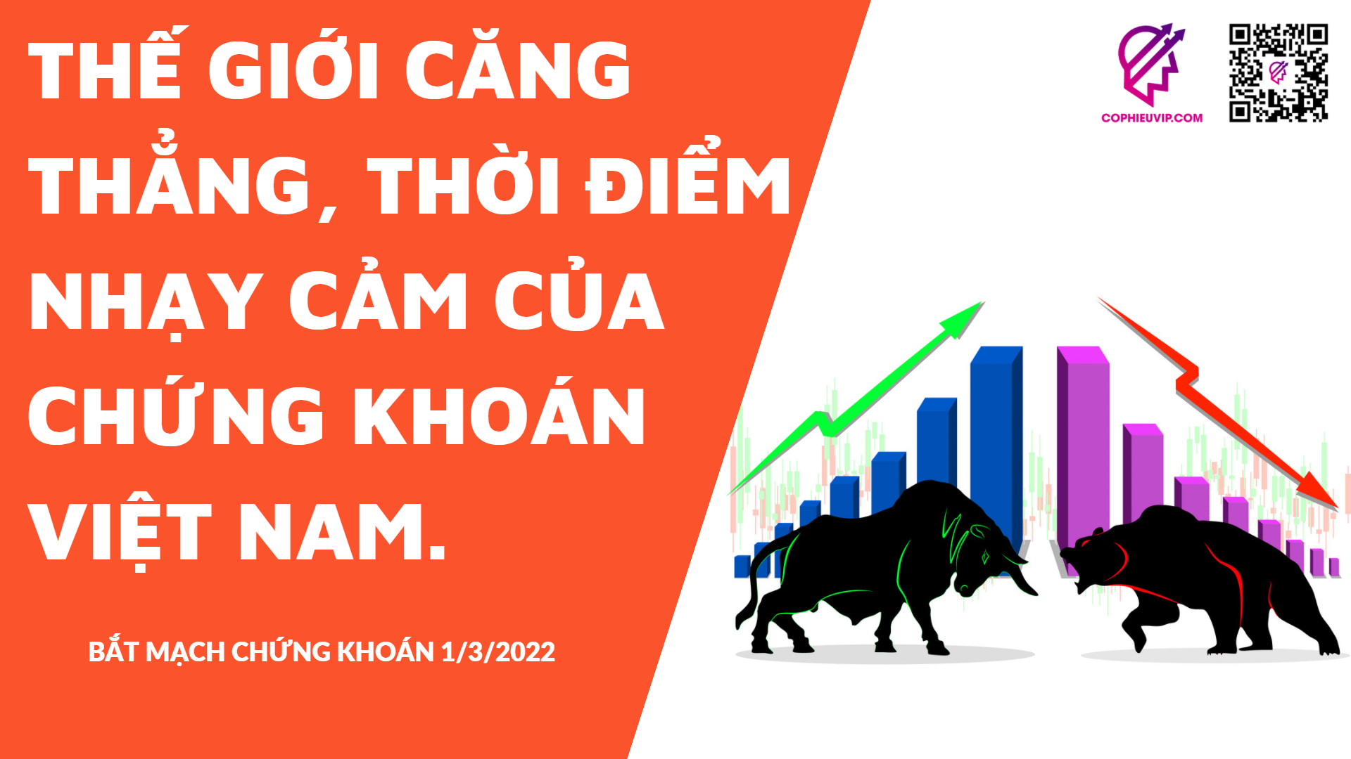 BẮT MẠCH CHỨNG KHOÁN 1/3/2022: Thế giới căng thẳng, thời điểm nhạy cảm của chứng khoán Việt Nam.