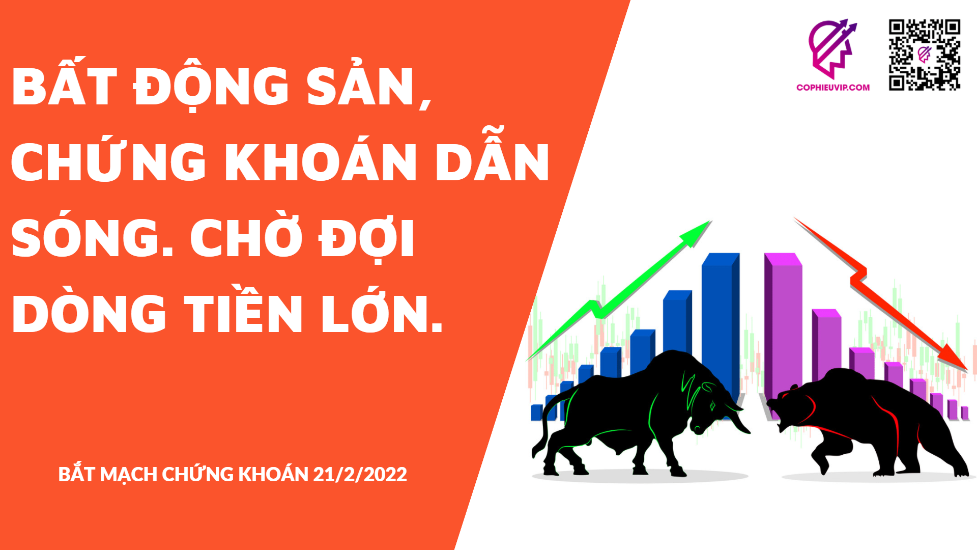 BẮT MẠCH CHỨNG KHOÁN 21/2/2022: Bất động sản, chứng khoán dẫn sóng. Chờ đợi dòng tiền lớn.