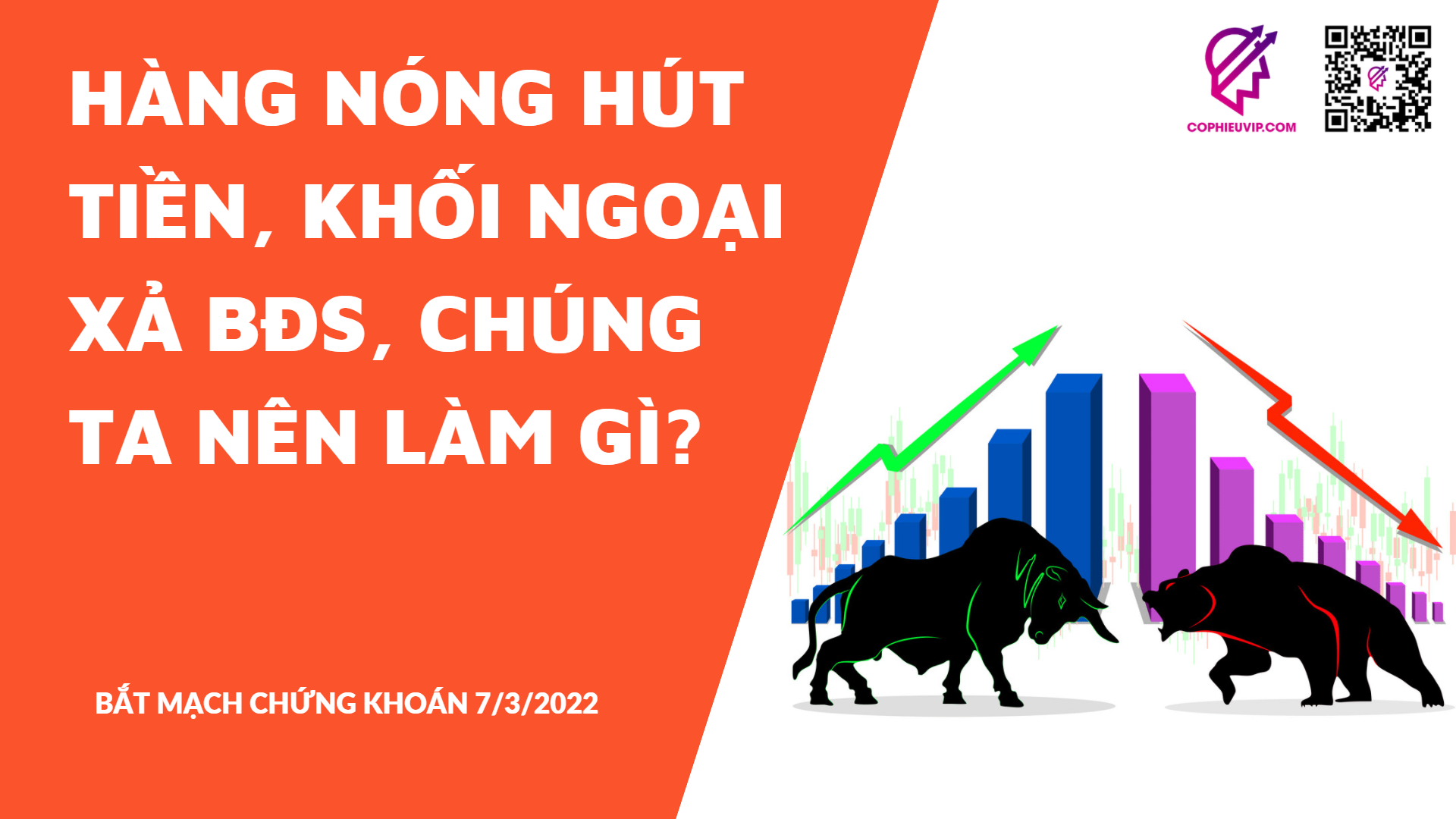 BẮT MẠCH CHỨNG KHOÁN 7/3/2022: Hàng nóng hút tiền, khối ngoại xả BĐS, chúng ta nên làm gì?