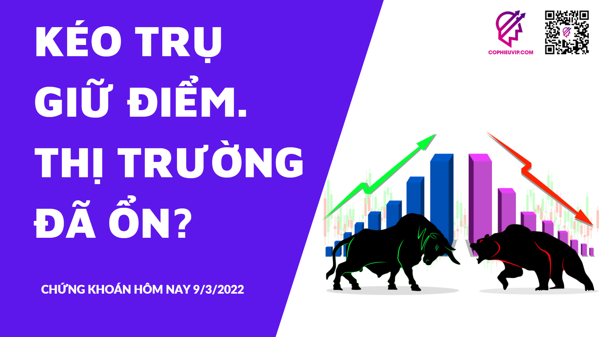 BẮT MẠCH CHỨNG KHOÁN 9/3/2022: Kéo trụ giữ điểm - Thị trường đã ổn?