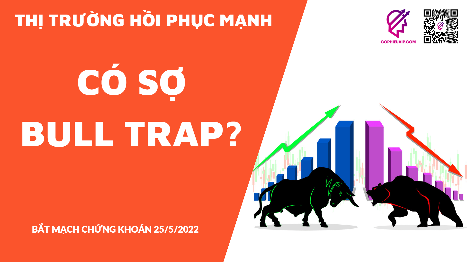 BẮT MẠCH CHỨNG KHOÁN 25/5/2022: Thị trường hồi phục mạnh - Có sợ Bull Trap?