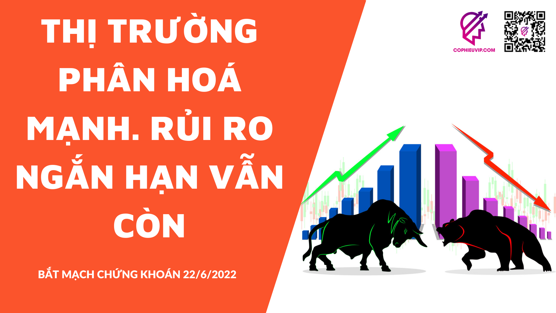 BẮT MẠCH CHỨNG KHOÁN 22/6/2022: Thị trường phân hoá mạnh. Rủi ro ngắn hạn vẫn còn