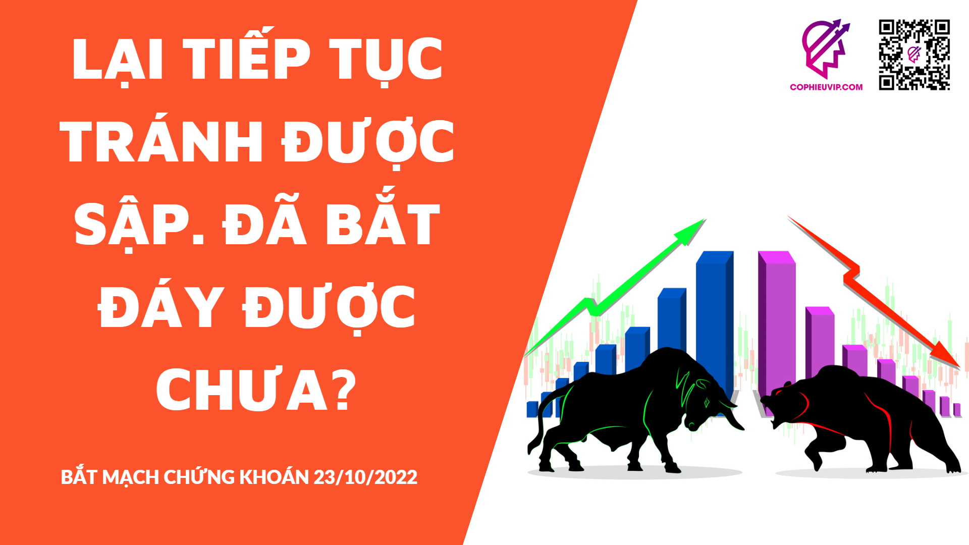 BẮT MẠCH CHỨNG KHOÁN 23/10/2022 Lại tiếp tục tránh được sập. Đã bắt