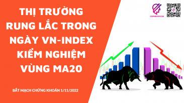 BẮT MẠCH CHỨNG KHOÁN 1/11/2022: Thị trường rung lắc trong ngày VN-Index kiểm nghiệm vùng MA20