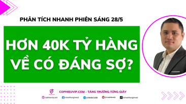 Phân tích nhanh phiên sáng 28/5: Hơn 40K tỷ hàng về có đáng sợ?