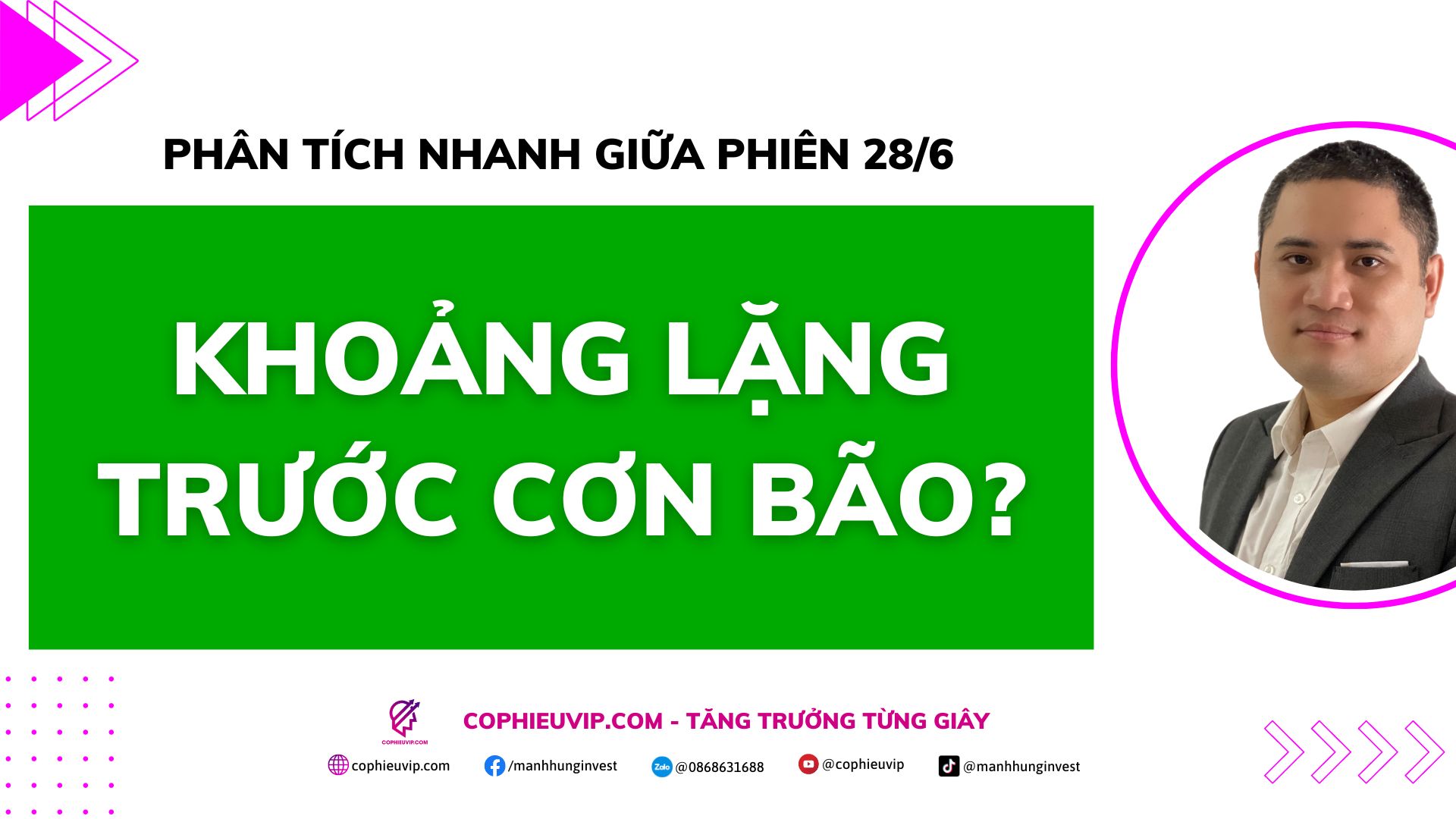 Phân tích nhanh giữa phiên 28/6: Khoảng lặng trước cơn bão? – Cổ Phiếu VIP