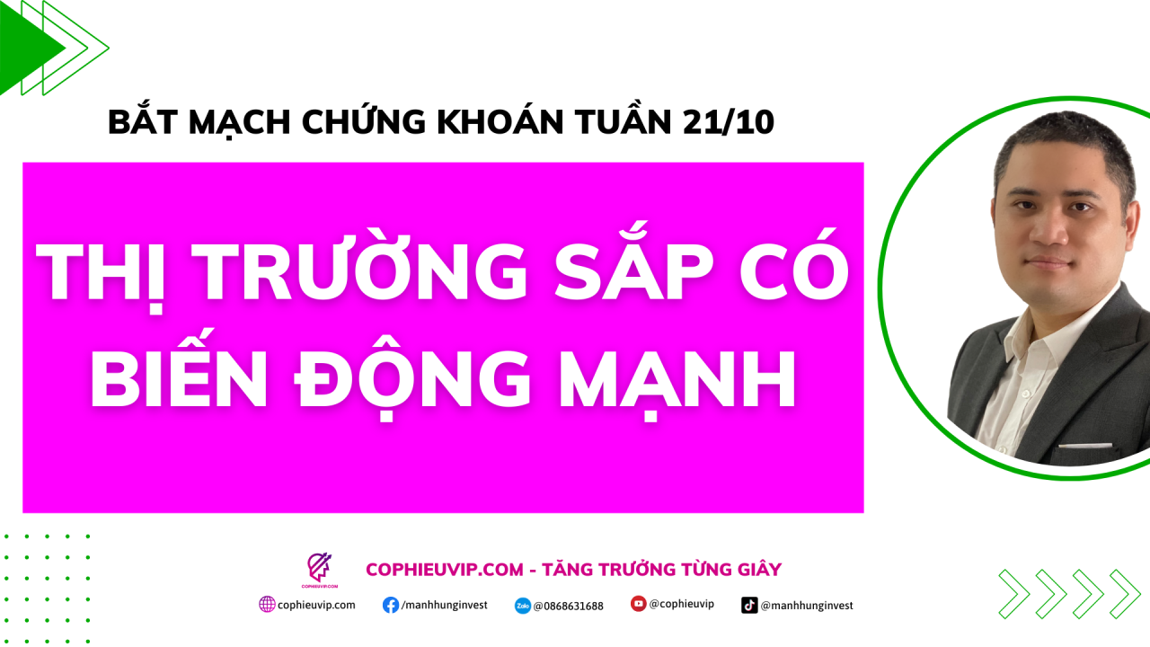 Bắt mạch chứng khoán tuần 21/10: Thị trường sắp có biến động mạnh