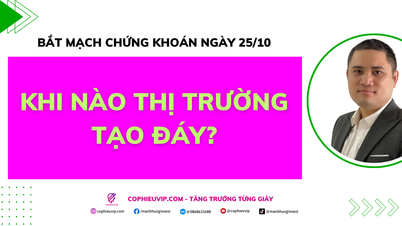 Bắt mạch chứng khoán ngày 25/10: Khi nào thị trường tạo đáy?