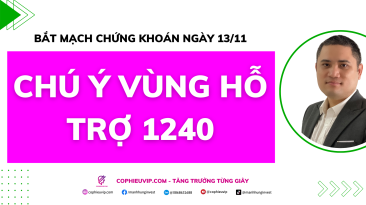 Bắt mạch chứng khoán ngày 13/11: Chú ý vùng hỗ trợ 1240