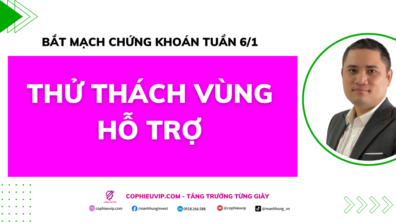 Bắt mạch chứng khoán tuần 6/1: Thử thách vùng hỗ trợ