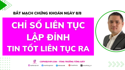 Bắt mạch chứng khoán ngày 8/8/2025: Chỉ số liên tục lập đỉnh. Tin tốt liên tục ra
