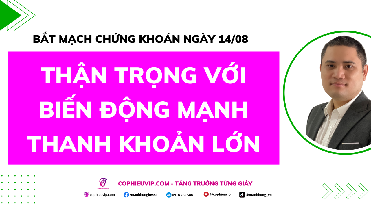 Bắt mạch chứng khoán ngày /8/2025: Thận Trọng Với Biến Động Mạnh Thanh Khoản Lớn