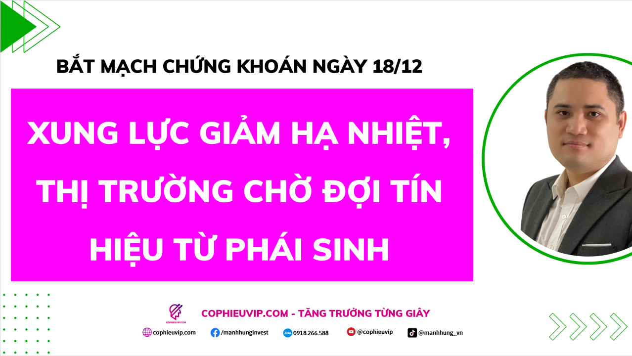 Bắt Mạch Chứng Khoán Ngày 18/12/2025: Xung lực giảm hạ nhiệt, thị trường chờ đợi tín hiệu từ Phái sinh