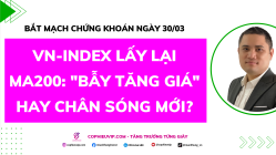 Bắt Mạch Chứng Khoán Ngày 30/03/2026: VN-Index lấy lại MA200: "Bẫy tăng giá" hay Chân sóng mới?
