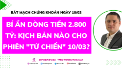 Bắt Mạch Chứng Khoán Ngày 10/03/2026: Bí ẩn dòng tiền 2.800 tỷ: Kịch bản nào cho phiên "tử chiến" 10/03