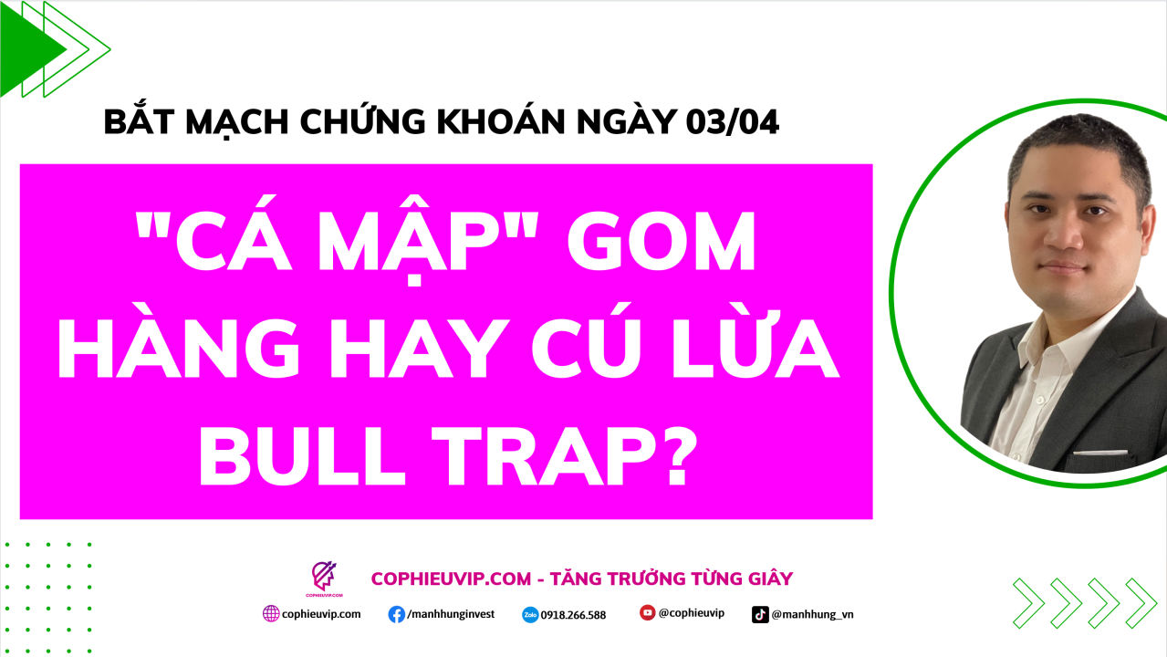 Bắt Mạch Chứng Khoán Ngày 03/04/2026: "Cá mập" gom hàng hay cú lừa Bull Trap?