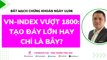 Bắt Mạch Chứng Khoán Ngày 11/06/2026: VN-Index vượt 1800, Tạo đáy lớn hay chỉ là bẫy?