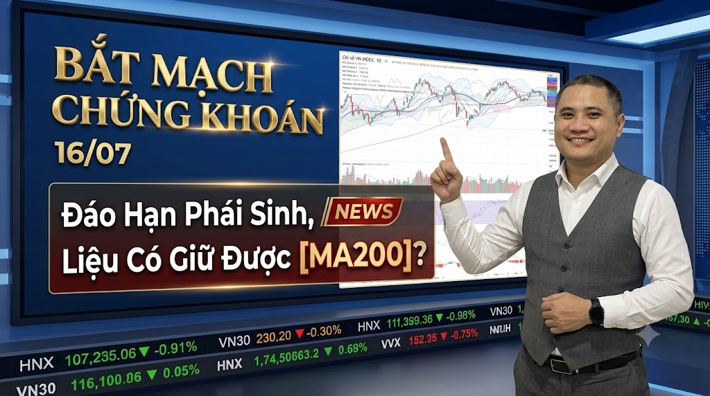 Bắt Mạch Chứng Khoán Ngày 16/07/2026: Đáo Hạn Phái Sinh, Liệu Có Giữ Được MA200?
